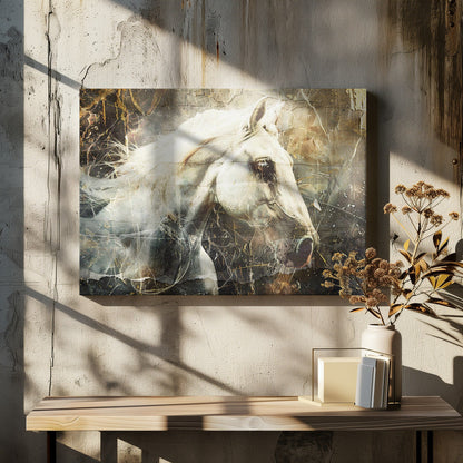 Horse Animal Vintage Art Illustration Wallart 08