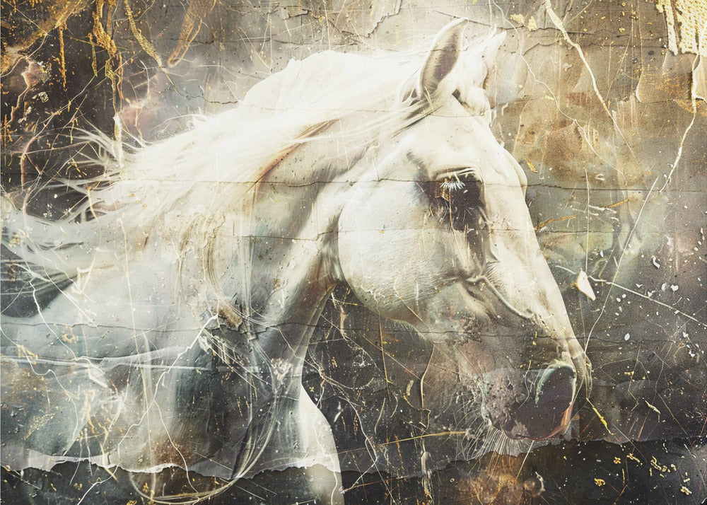 Horse Animal Vintage Art Illustration Wallart 08